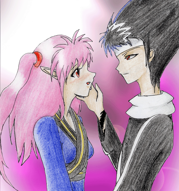Veronica and Hiei for Blood_and_death! by KazexLisa