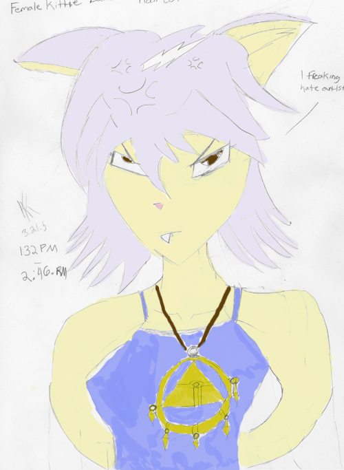 *Female Kitty Bakura(Colored)- For Charmy The Bee* by Keana