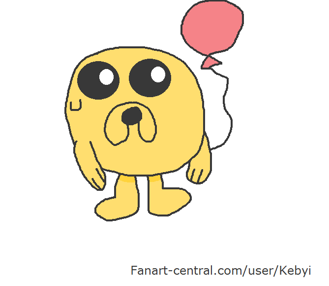 My first drawing to Jake the Dog by Kebyi