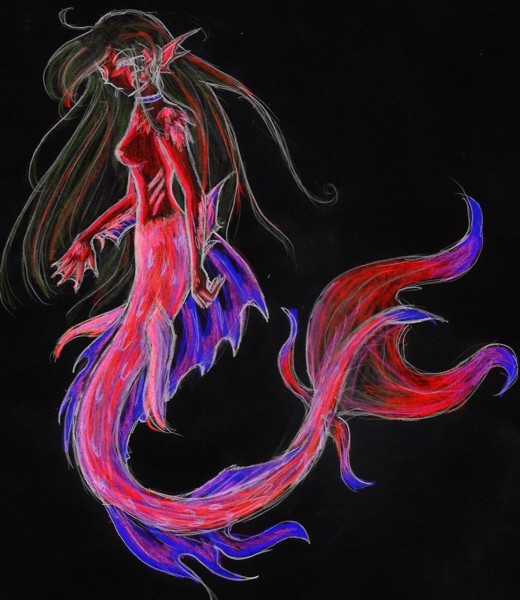 mermaid negative by Keesh
