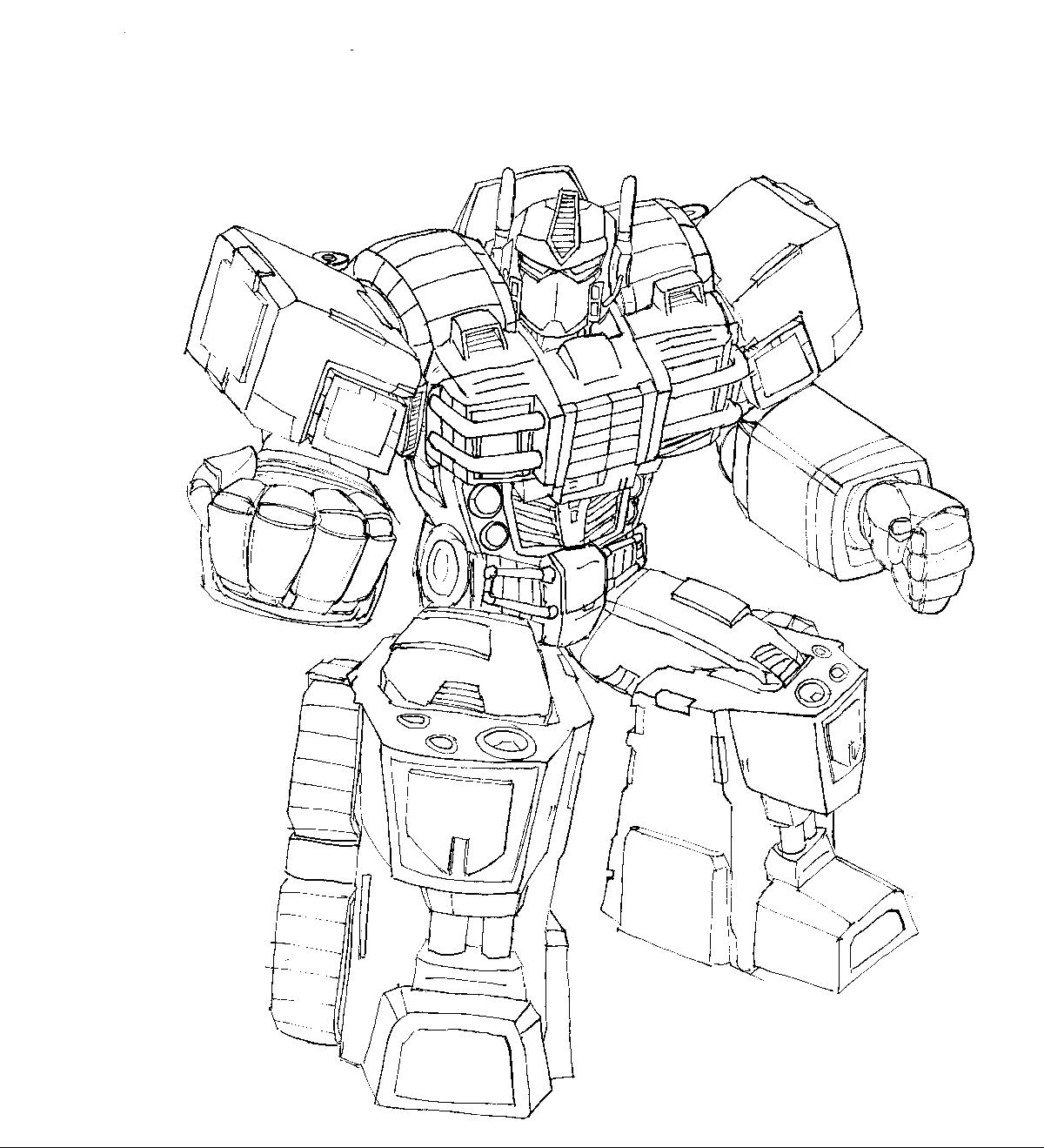Optimus Prime (Lineart) by KeheiZero