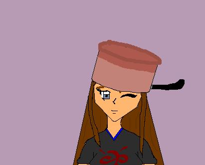 Me with a cooking pot on my head ^_^ by Keidolya