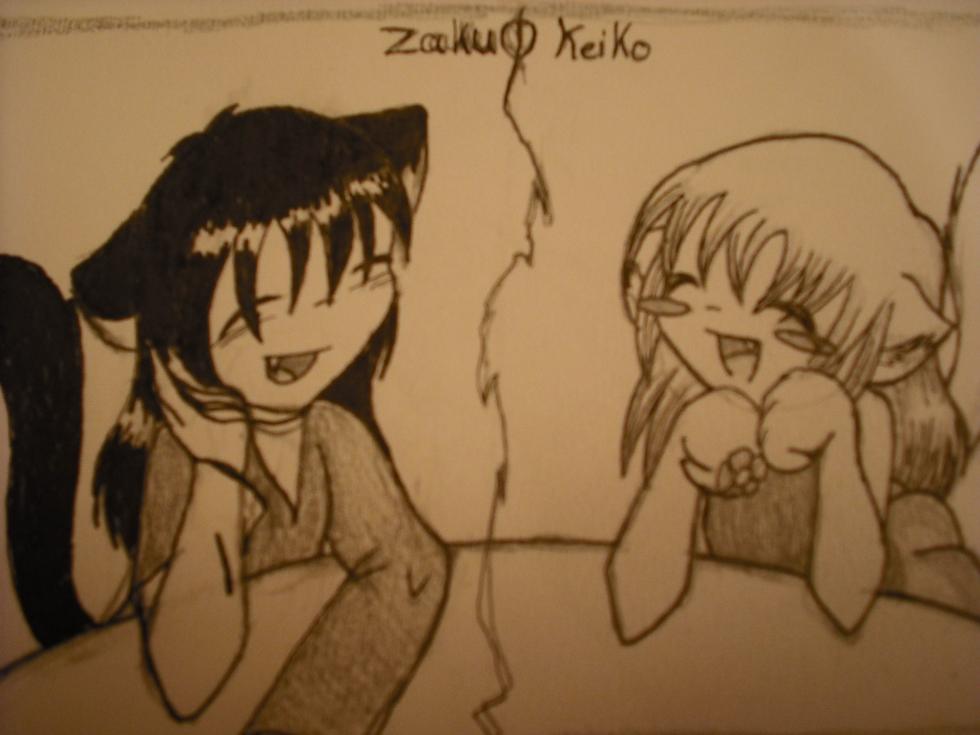 Keiko and Zaku by KeikoSilver