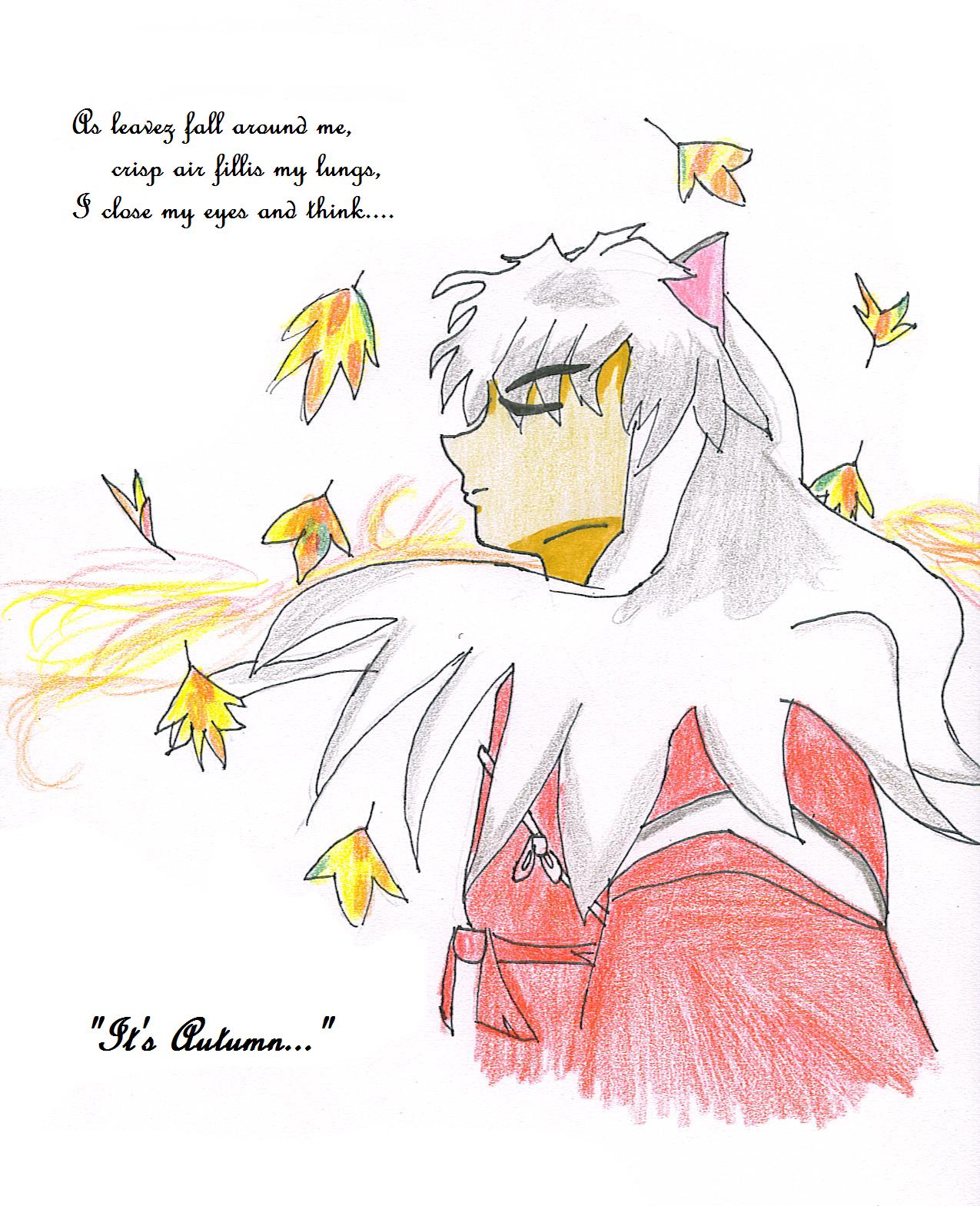 "Among  the leaves"--InuYasha by Keito-Chan