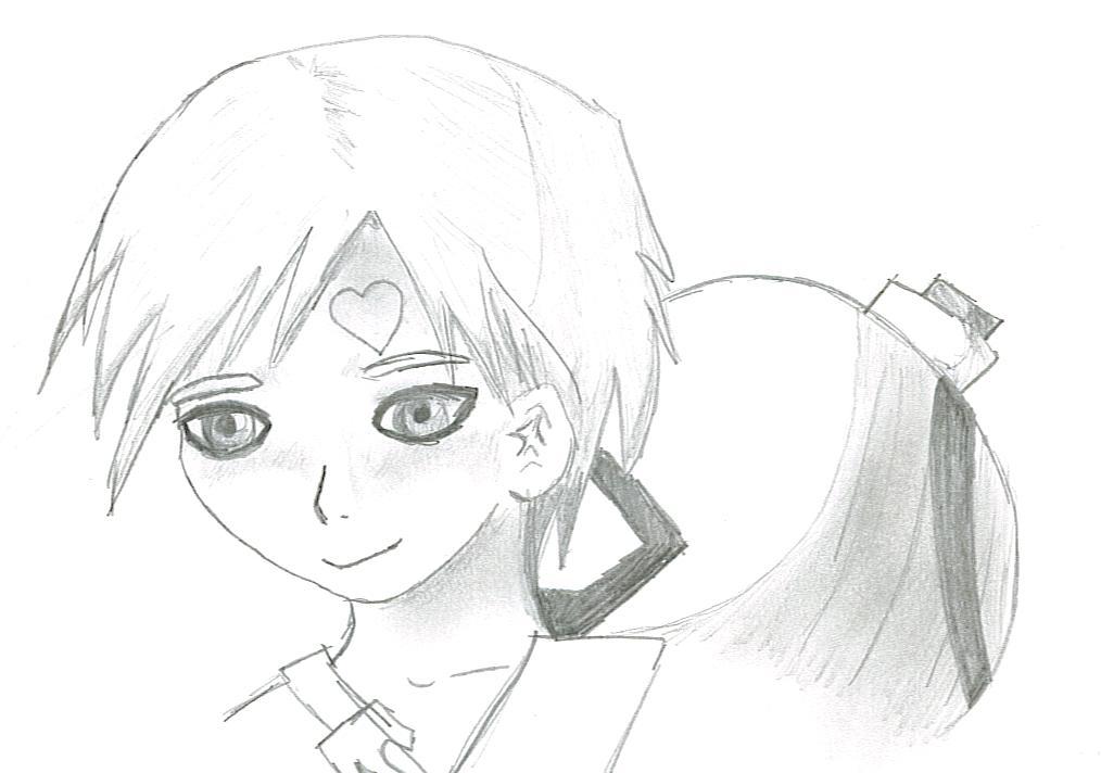 Aww, Gaaras blushing! by Keito-Chan