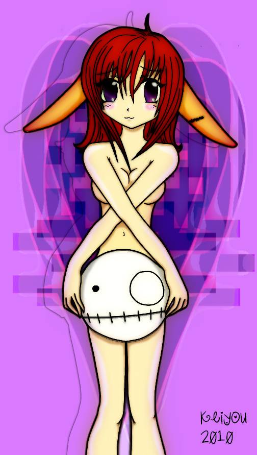 Shy Pin-Up Bunny Girl by Keiyou