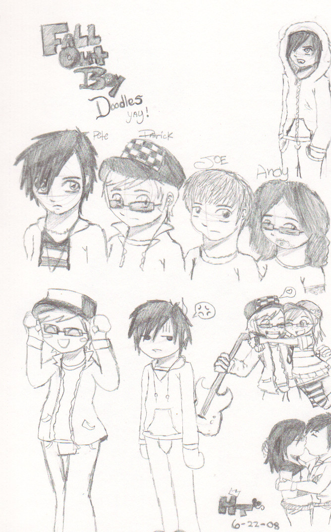 Fall Out Boy doodles 2 by Kelalailea