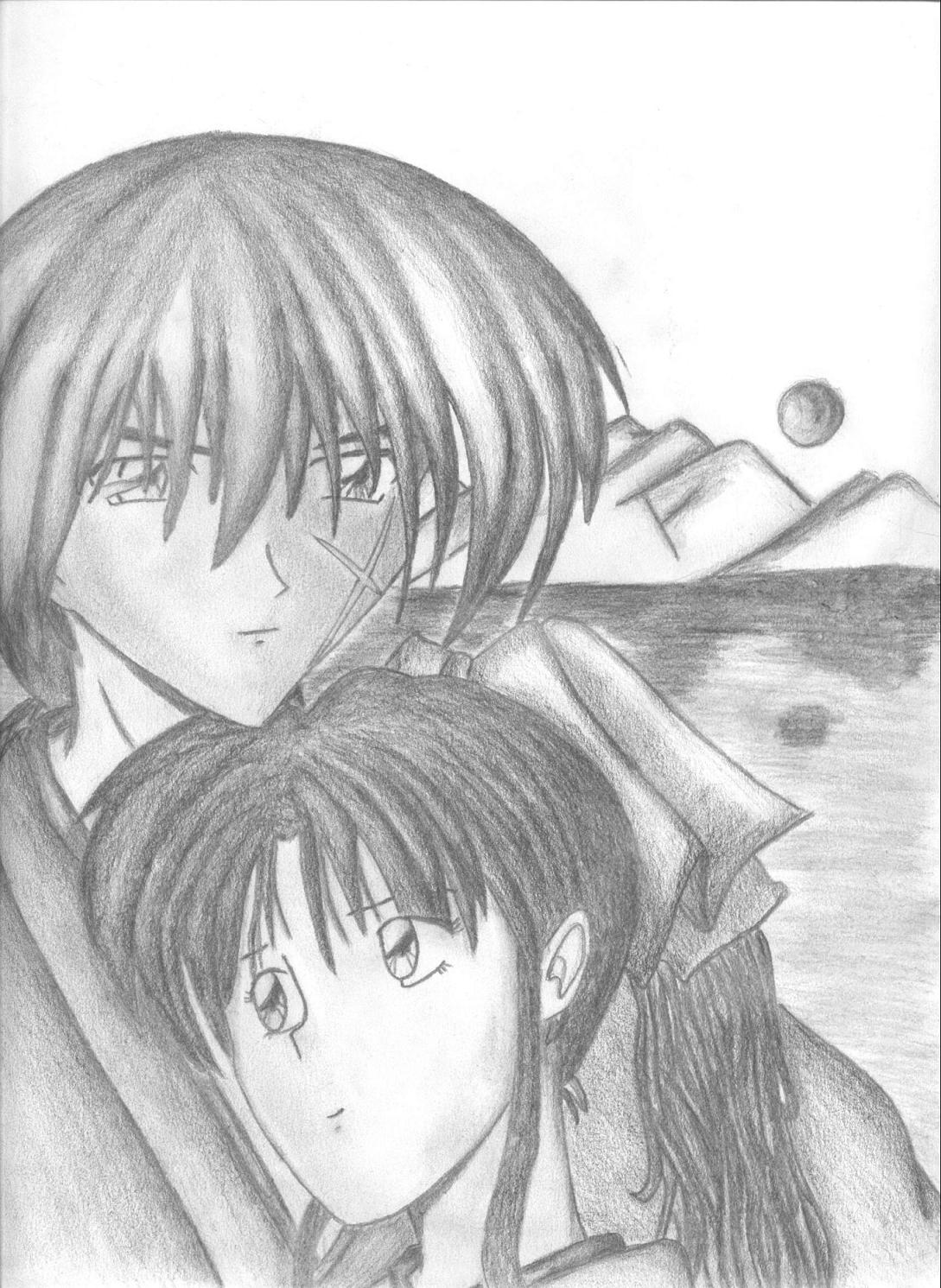 Kenshin and Kaoru by Kelle