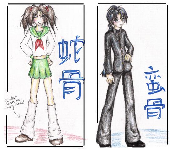 Kotsu in School Uniforms by Kerushi