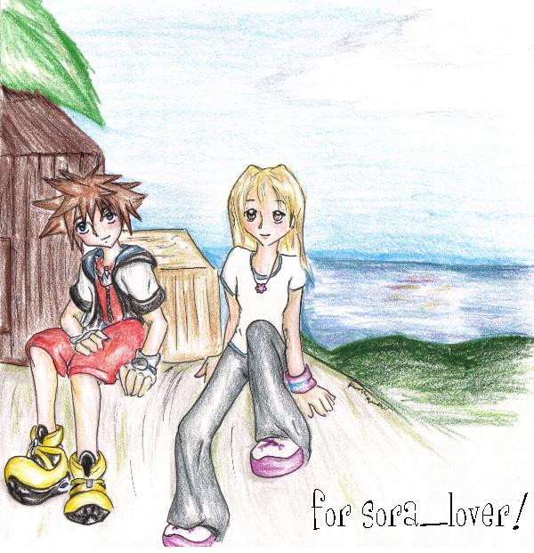Sitting here...(for sora_lover) by Kerushi