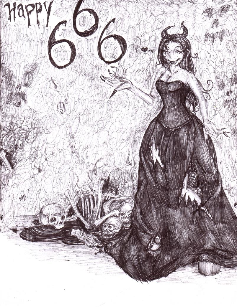 happy 666 by Kerushi
