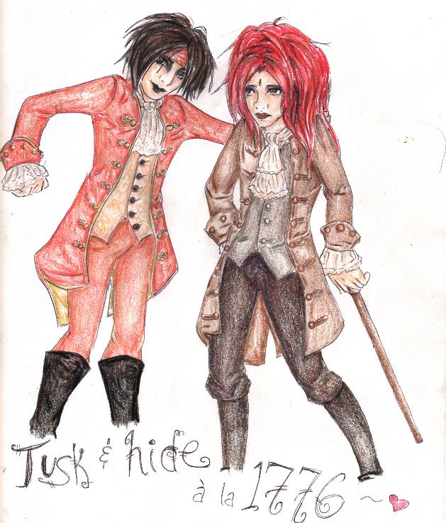 hide and Tusk old school by Kerushi