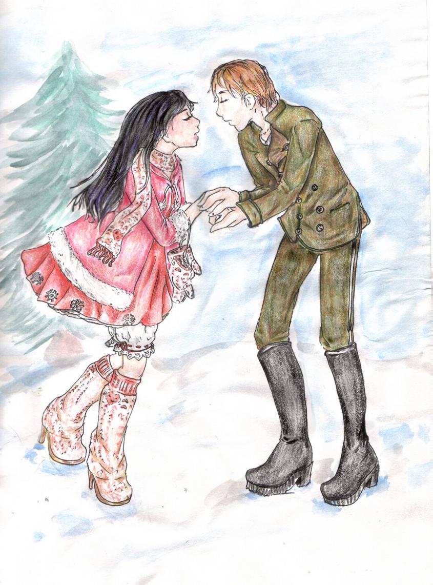 winter romance by Kerushi