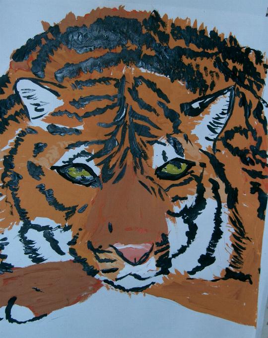 Tiger Painting(VERY OLD) by Kerushi