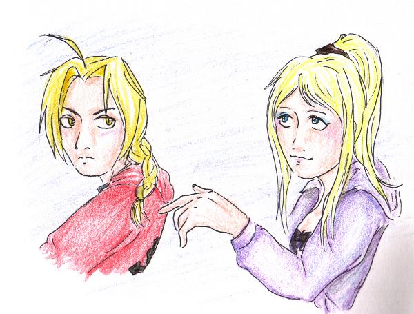 Ed and Winry for sexxygirl93 by Kerushi