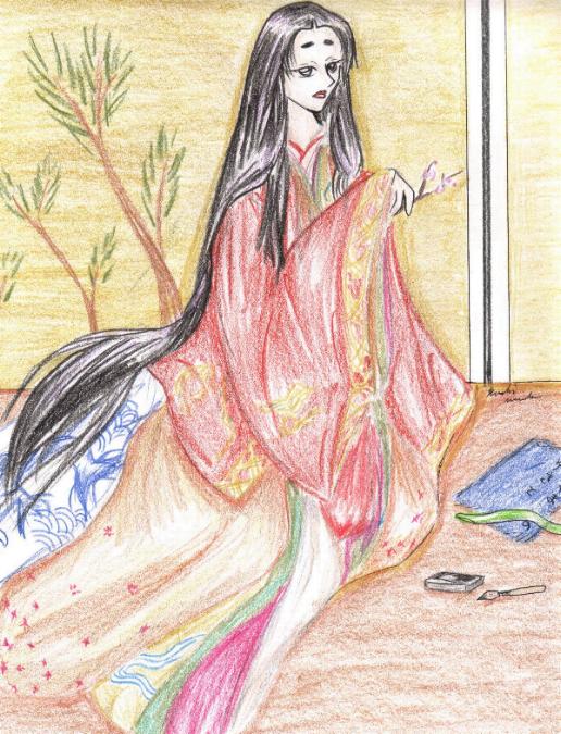 Tegami, Kimono girl 3 by Kerushi