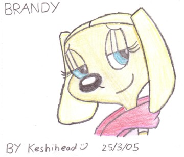 Brandy smiling by Keshihead