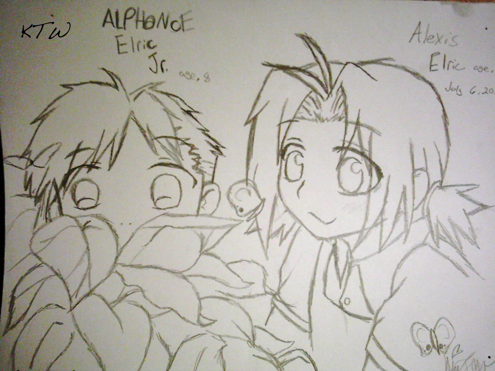 Alphonce and Alexis Elric by KianaTheWarewolf