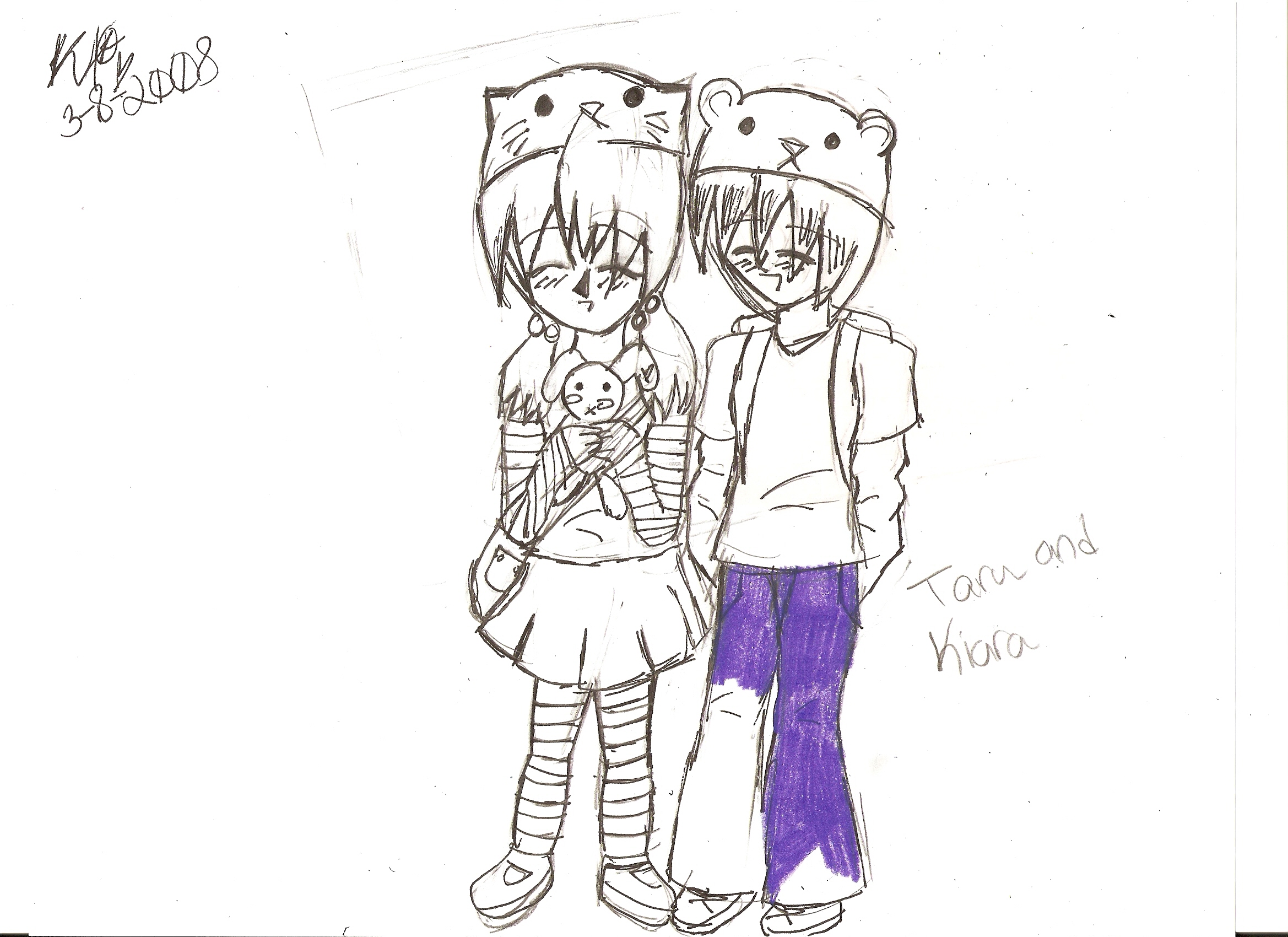 Kiara and Taru as kids -unfinished- by KiaraAkira