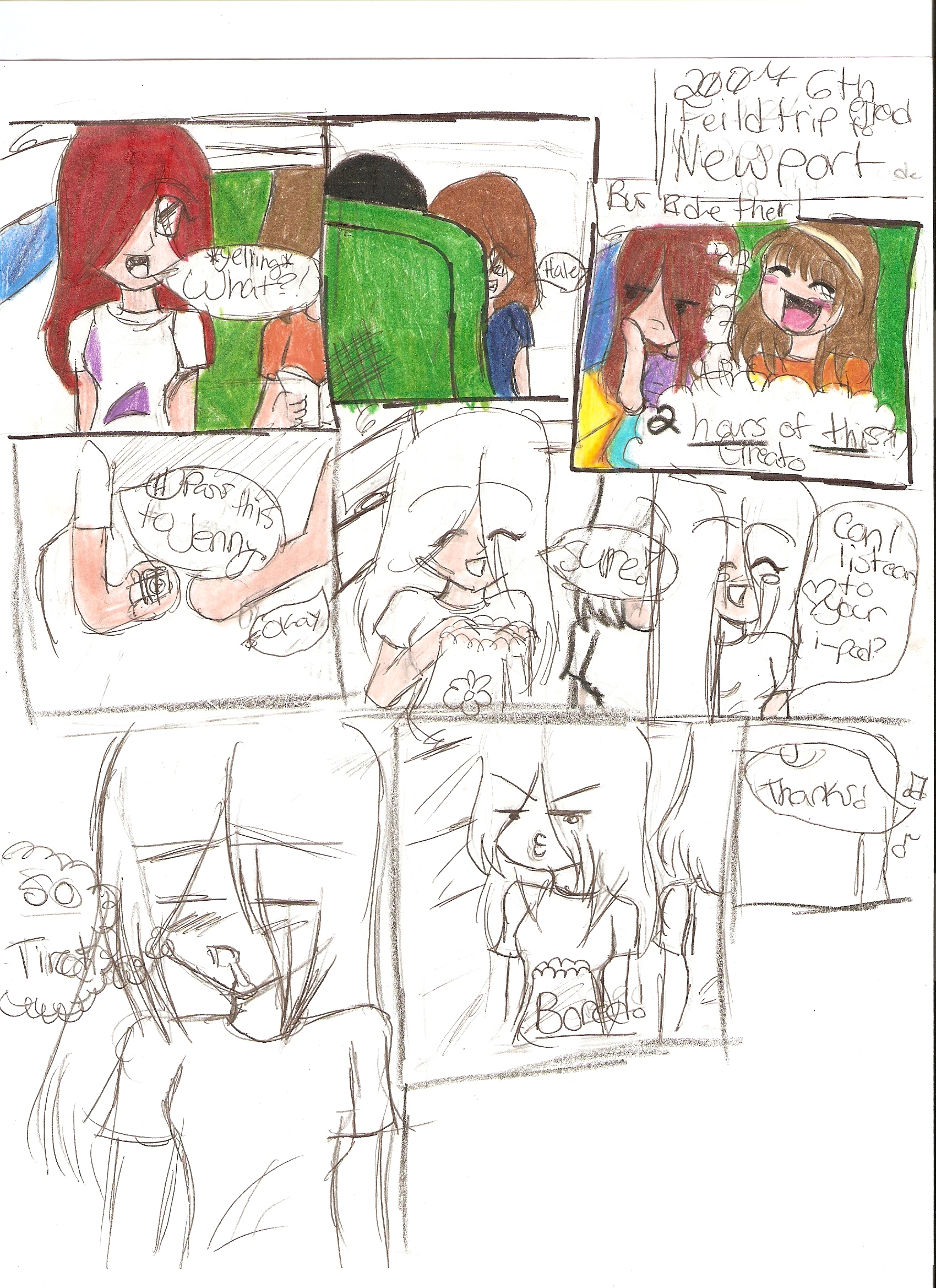 Page one of the feild trip stories by KiaraAkira