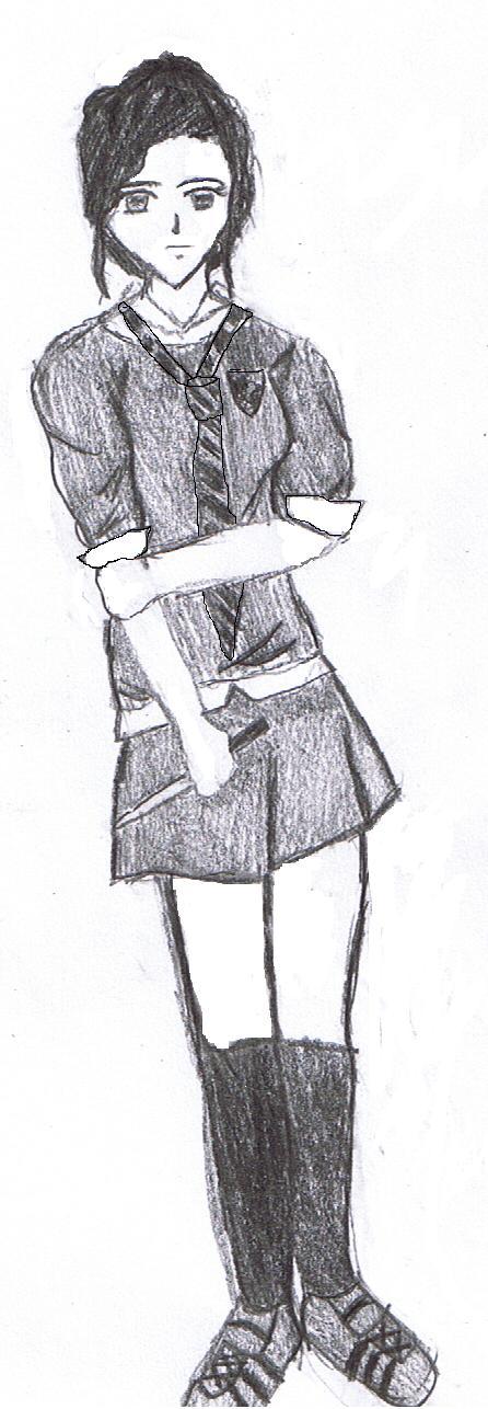 Elizabeth in hogwarts uniform by Kiaya