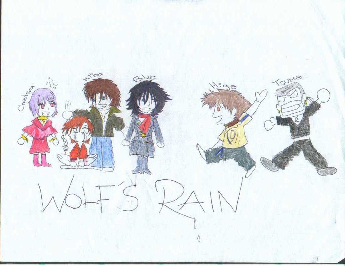 Wolfs Rain fun by KibaWhiteWolf