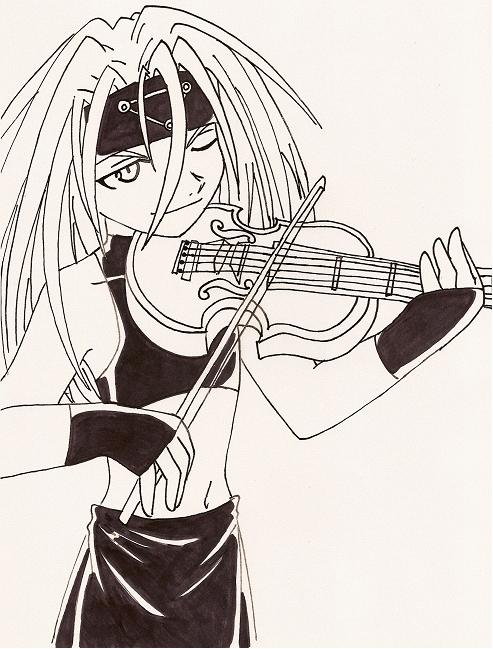 Envy and his Violin by Kibachan14