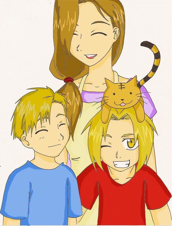 Elric Family - Colored by Kibachan14