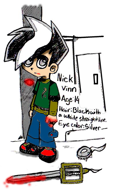 Nick Vinn ((Colored)) by KidPhantom_Boo