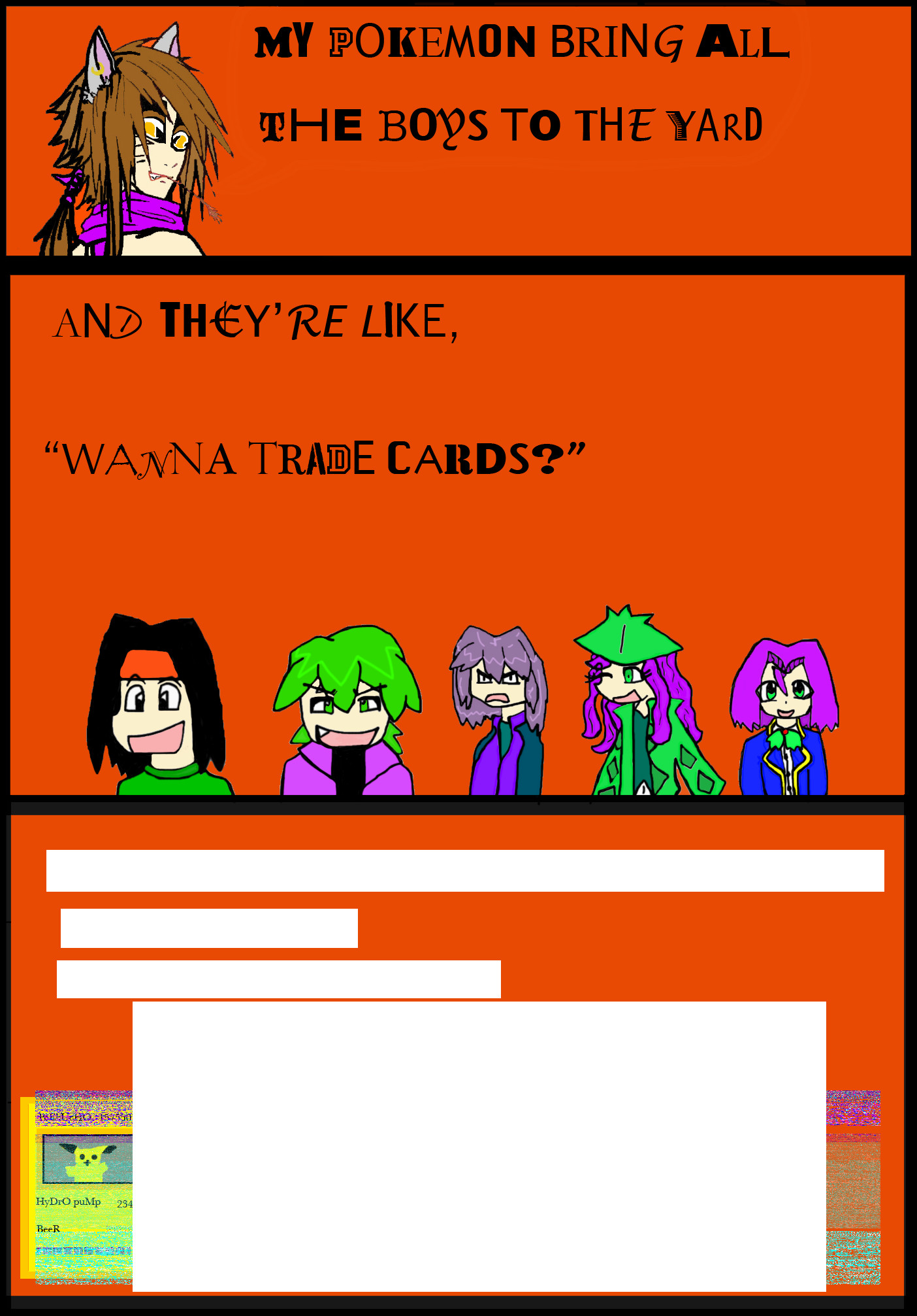 Wanna Trade Cards? by KidRaccoon