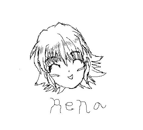 Rena Face Sketch by Kijo_Kun