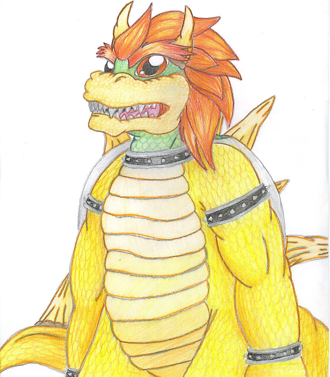 OMG Bowser Sketch in COLOUR!!! by Kikiyothedragon