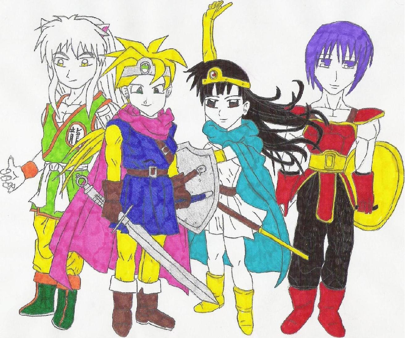 Dragon Warrior 3 Characters by Kikyo91