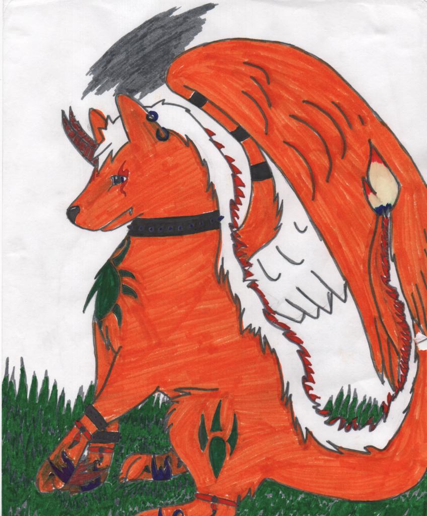 Kyora the winged wolf by Kilalasan
