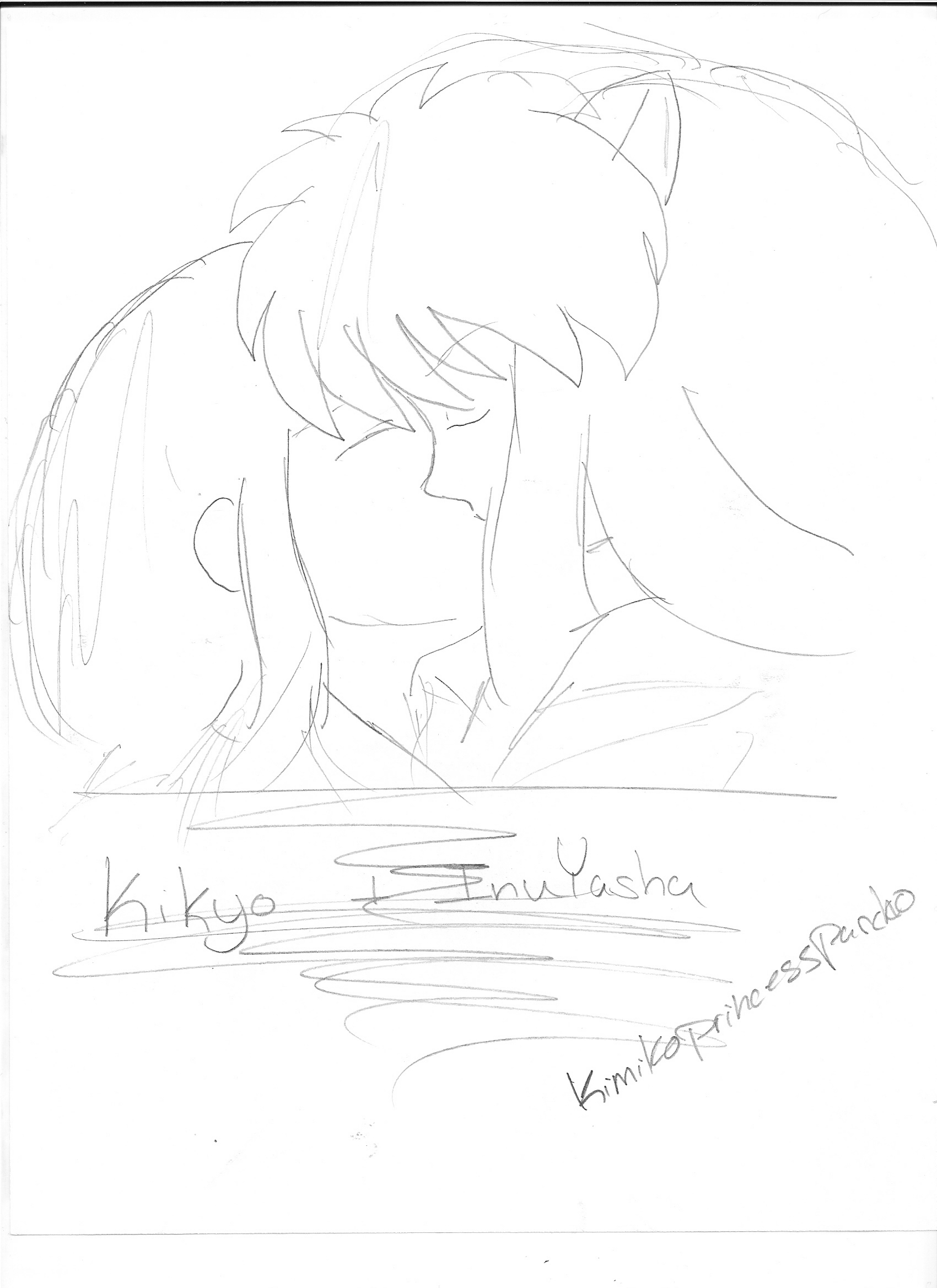 InuYasha and Kikyo by Kimikoprincesspancho
