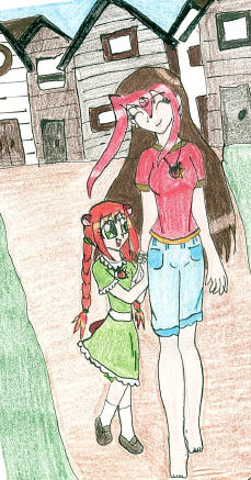 "Magik?"  Annabelle and Milena by KingdomHeartShera