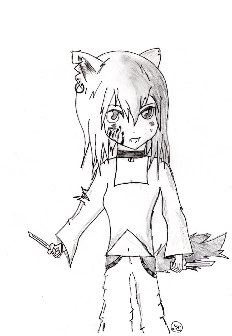 suzume  not colored by KingdomHeartsQueen8
