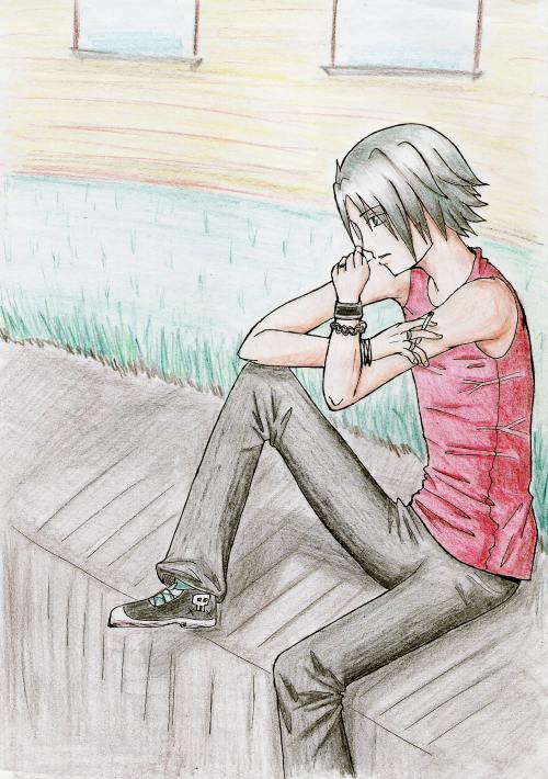 Gokudera - in thoughts by Kinlyu