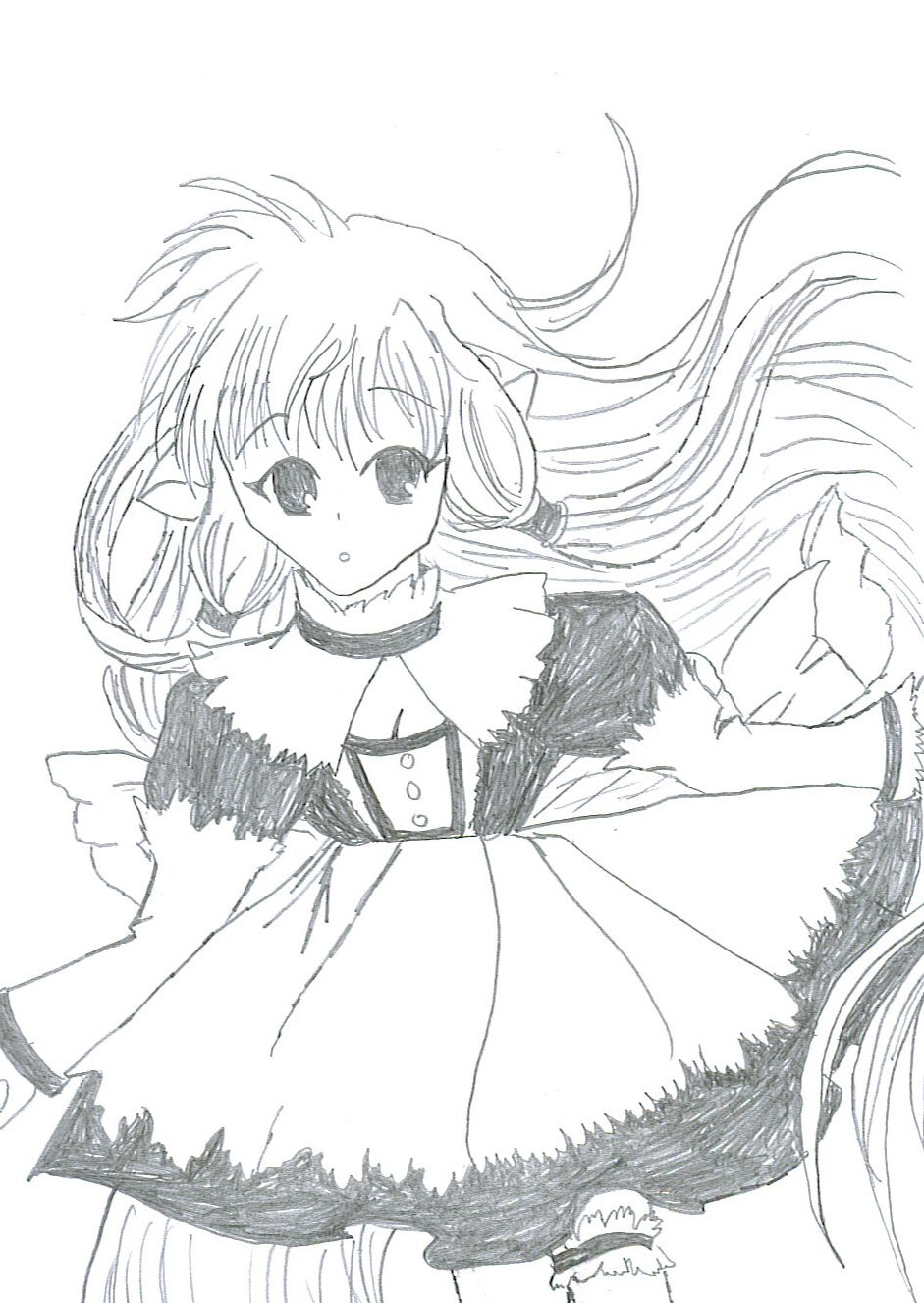 Chii in a Maids Outfit by KionaKina