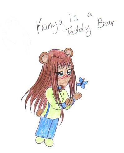 Chibified Teddy Bear Kanya by KionaKina