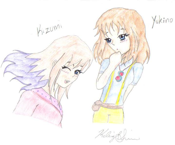 Kizumi and Yukino by KionaKina