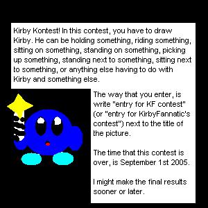 Kirby Kontest by KirbyFannatic