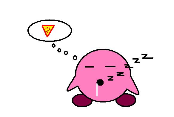 sleeping kirby by Kirby_The_Pink_Fluff