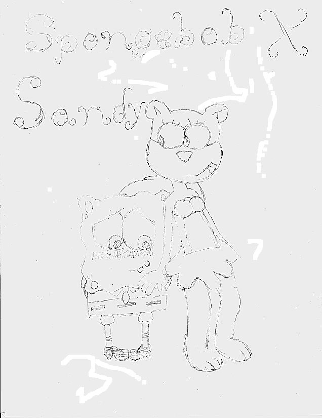 SpongebobXSandy by Kirbyluva11