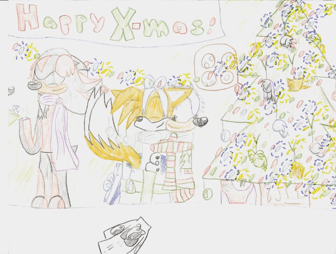Dec. 3 Tails and Sonic (again...) by Kirbyluva11