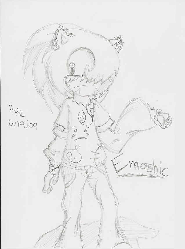 Emoshic the Hedgehog by Kirbyluva11