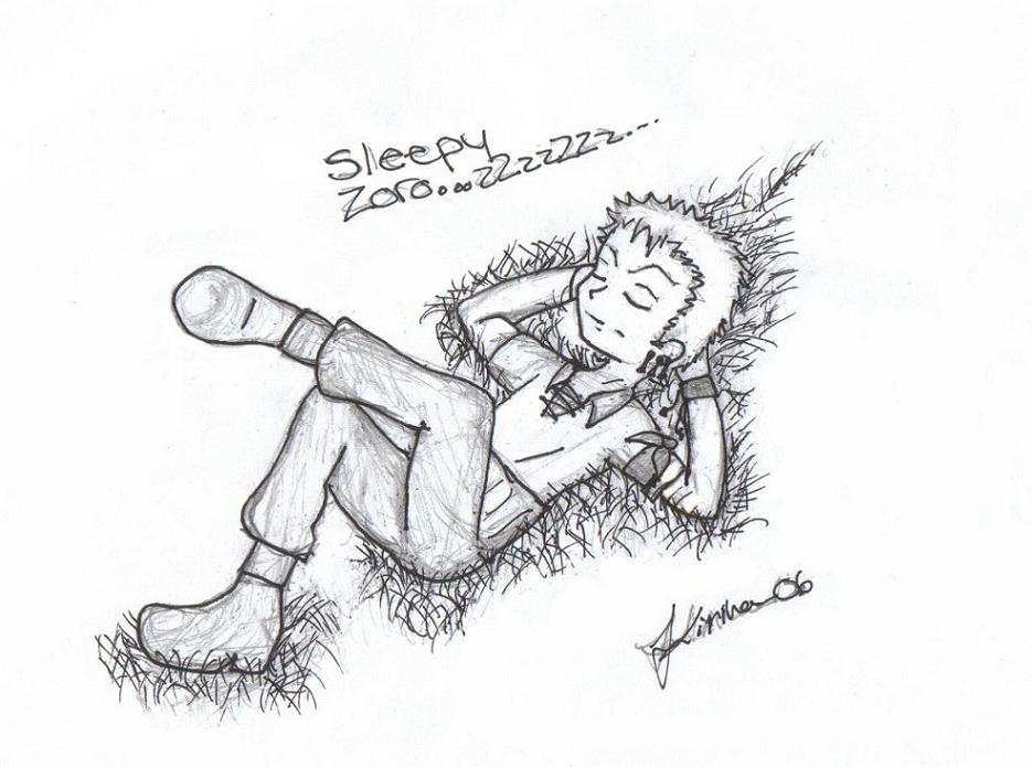 Mr. Zoro ish shleeping! by Kirina_
