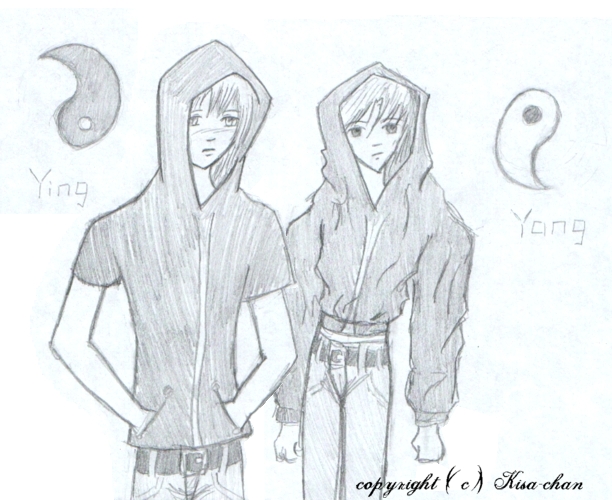 Ying and Yang twins by Kisa-chan