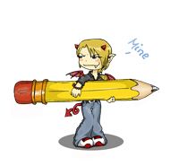 Gabbi The Pencil Thief by KisshuXxMewKimiko