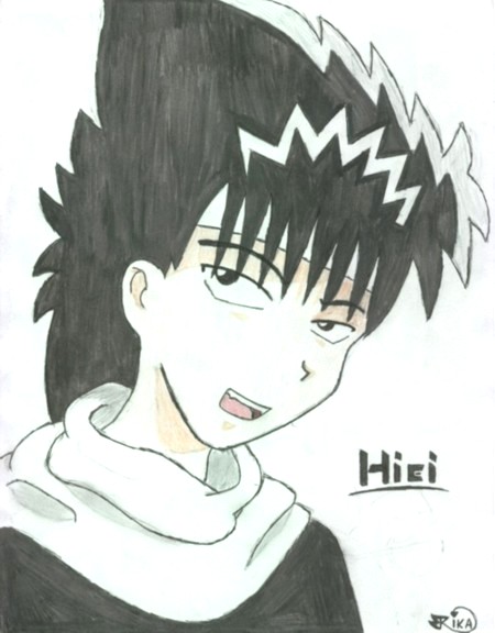 First try at Hiei by Kistunehime_Rika